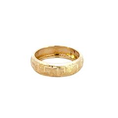 14K Yellow Unisex Gold Ring 1.41g Size:8